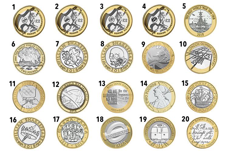 How rare is my £2 coin? Which £2 coin is the most valuable? | Copes Coins