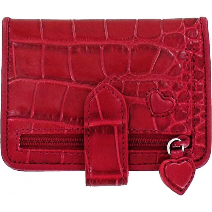 Lulu Red Studded Heart Coin Purse | Lulu Guinness