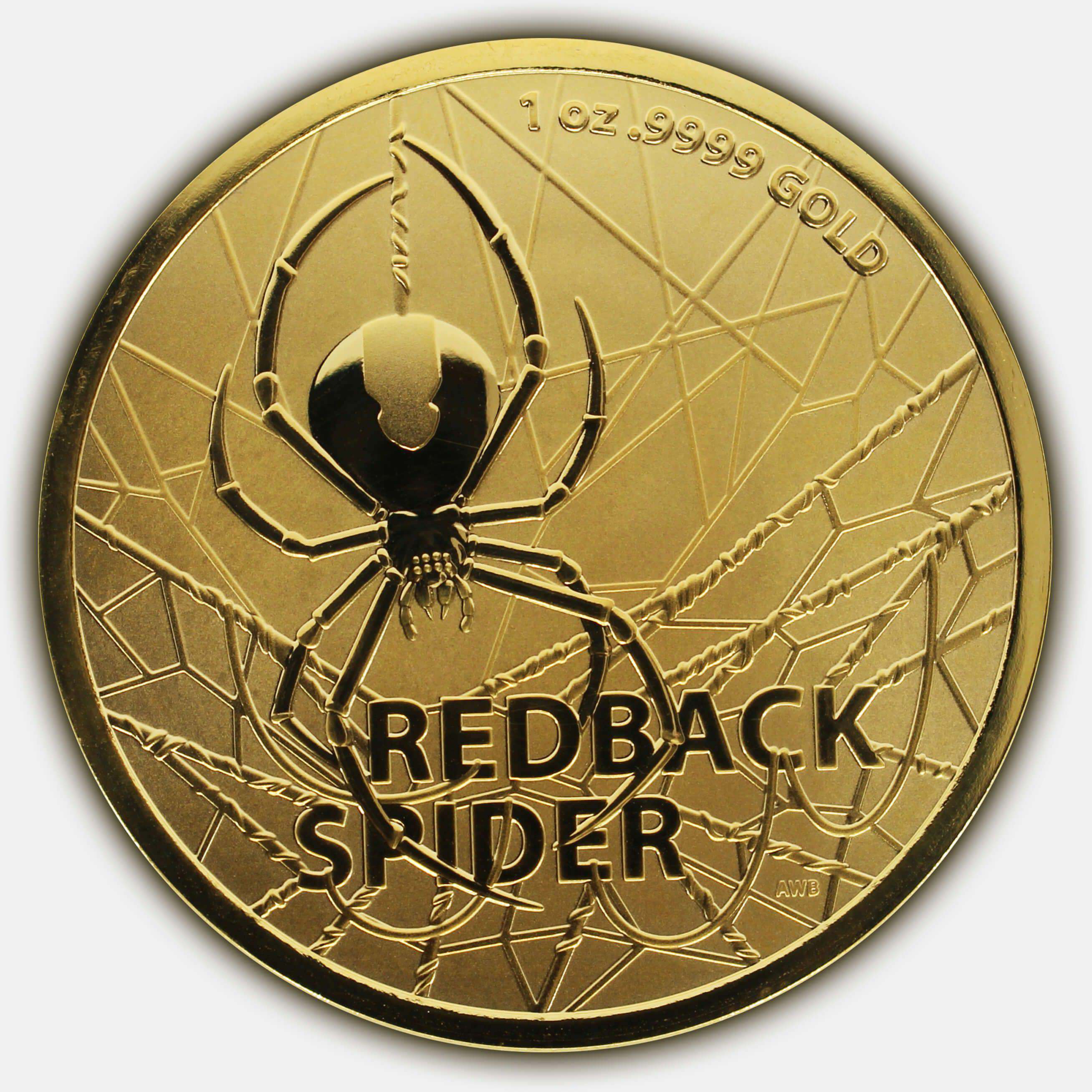 REDBACK SPIDER Red-Back Deadly & Dangerous 1 Oz Gold Coin