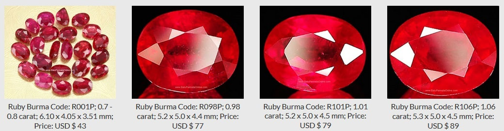 Buy New Burma Ruby Stone Online @Best Price - Pmkk Gems