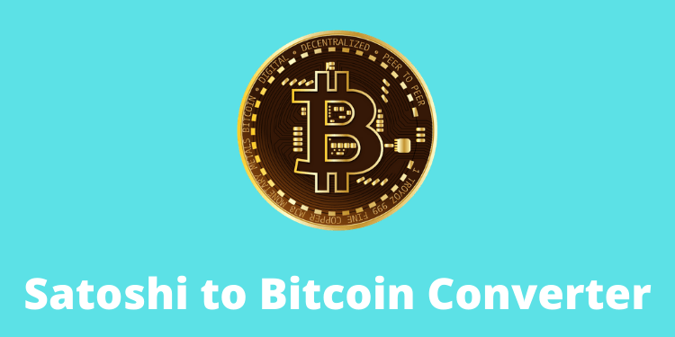 Bitcoin to Satoshi Converter (BTC to Sats) in 1 Click