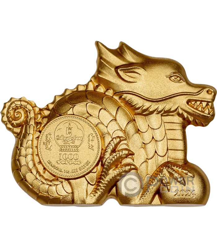 Buy Gilded Silver Lunar Dragon coin at BullionStar