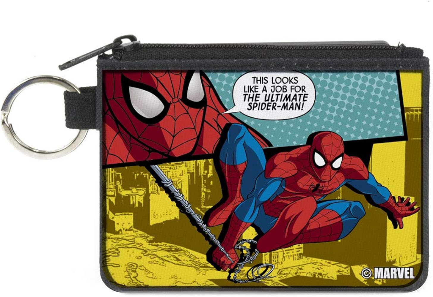 Marvel Spiderman Coin Purse Small Wallet Coin Pouch with Lanyard Dompet