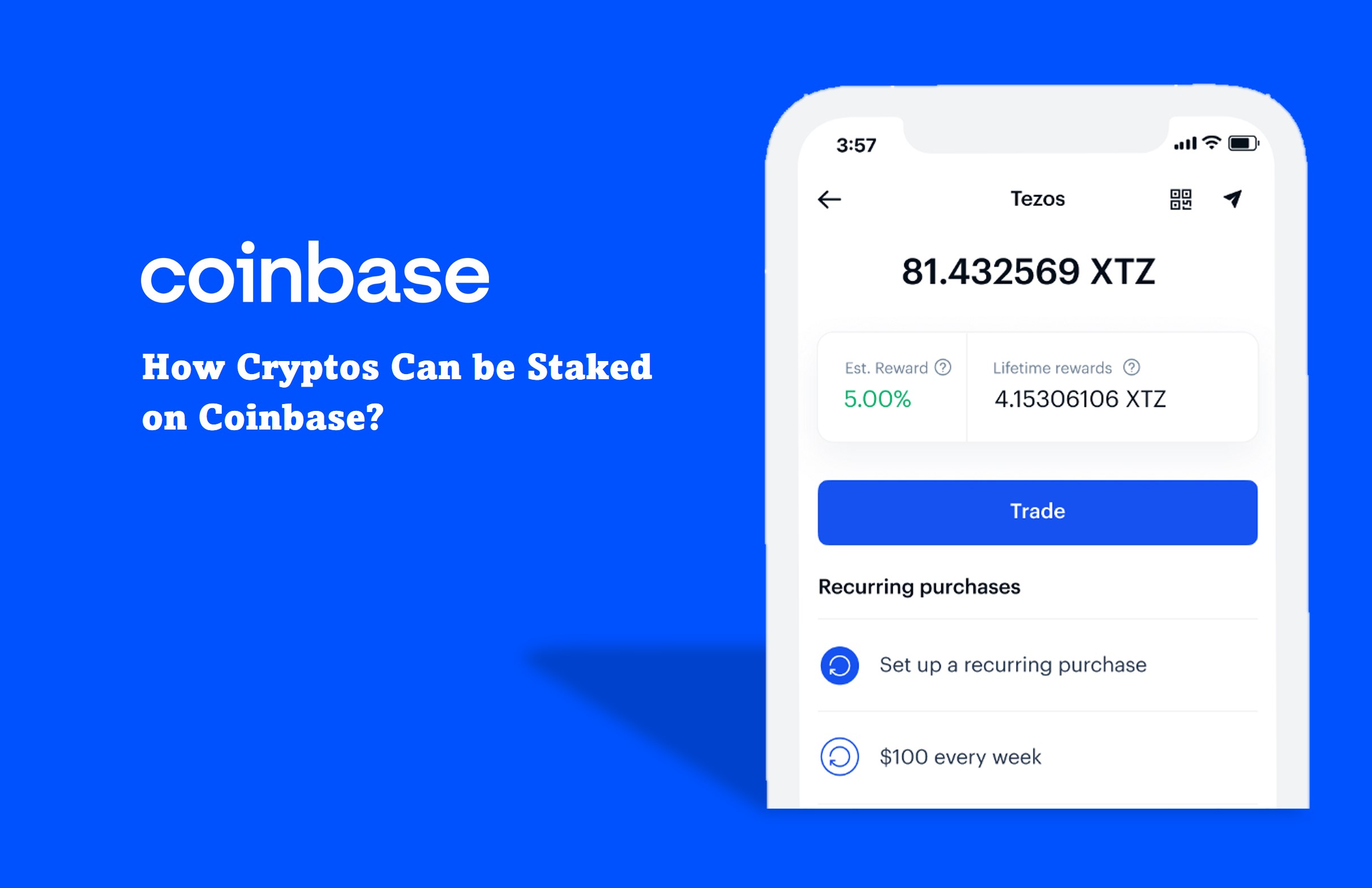 Coinbase 'Staking' Service for Tezos Offers Fixed Income Investment | Fortune Crypto