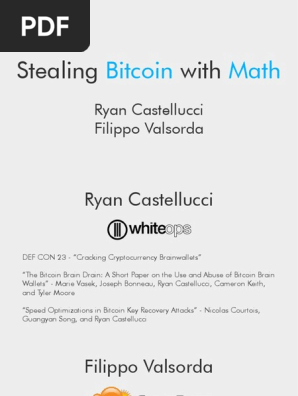 Stealing Bitcoin with Math : coinlog.fun : Free Download, Borrow, and Streaming : Internet Archive