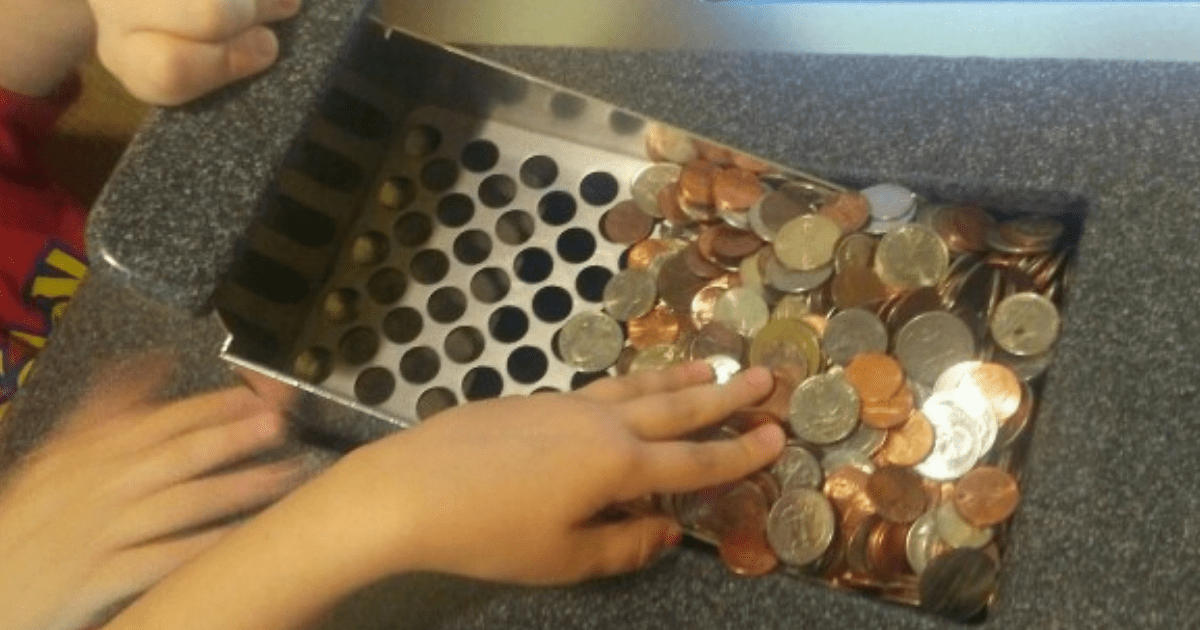 Cash in coins at Coinstar.