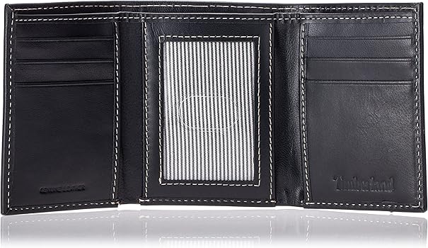 Timberland Men's Leather Trifold Wallet with ID Palestine | Ubuy