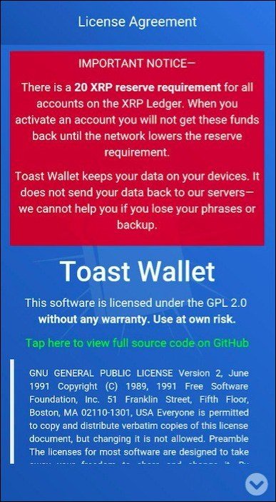 Toast Wallet! setup: get your eye on Ripple (XRP) - AirdropAlert