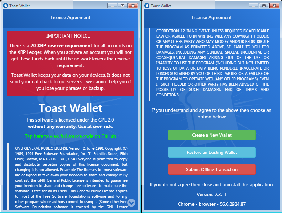 Toast Wallet Review - Bitcoin Forum