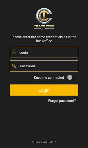 Trade Coin Club Login