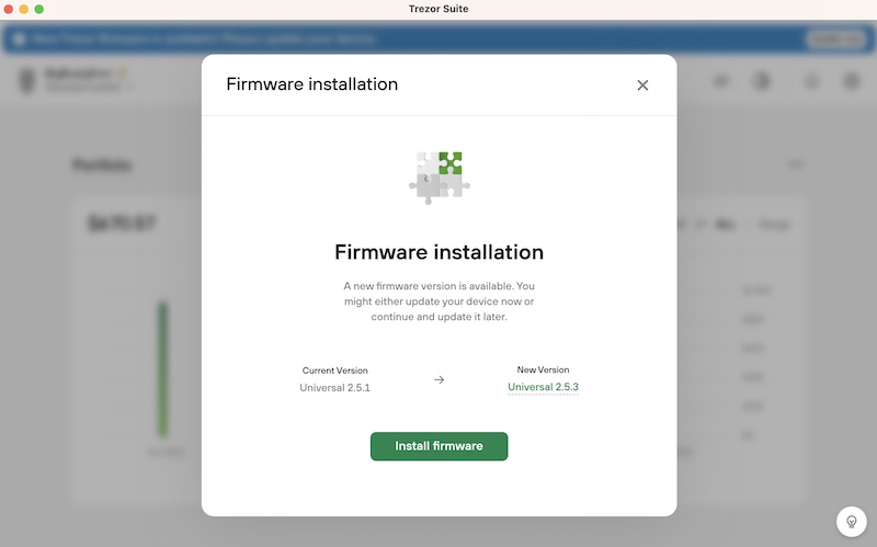 How to Update the Firmware on Your Trezor Hardware Wallet? - coinlog.fun