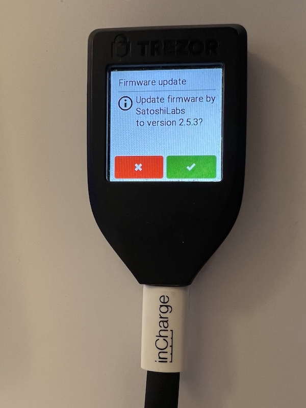 Activating and Updating the Firmware on Trezor Hardware Crypto Wallet