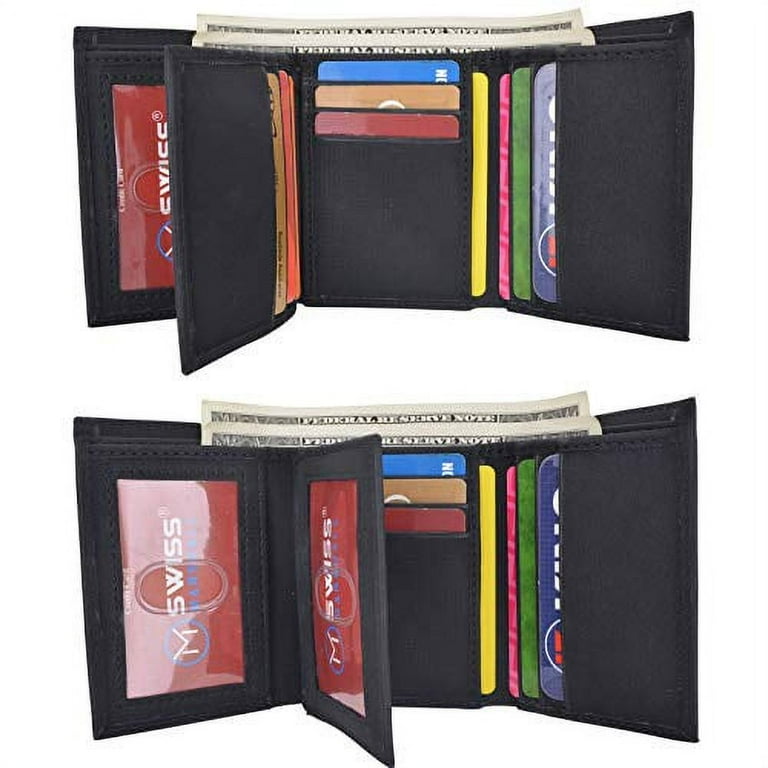 Tri Fold Wallet with ID Window - Hanks Belts