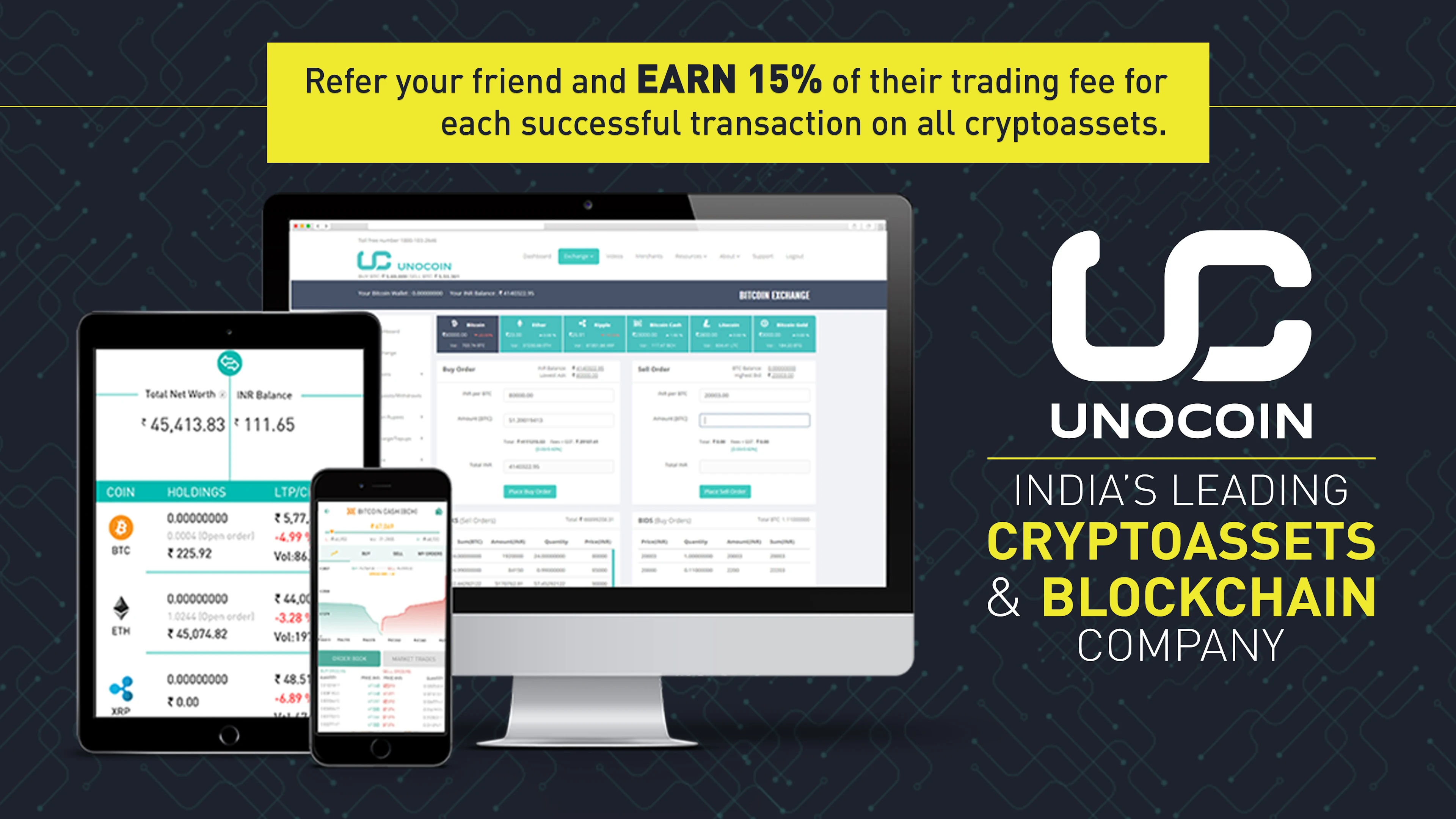 Unocoin Exchange Review, Live Prices, Trade Volume, Fees | BitRates