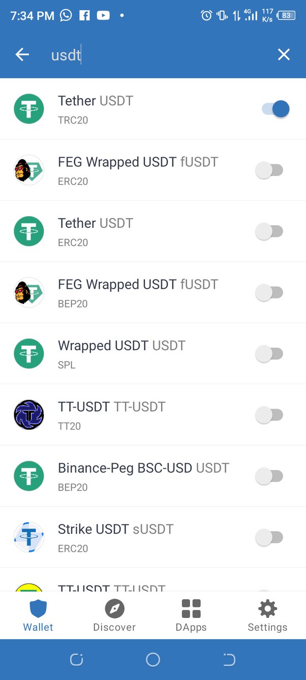 USDT TRC20 transactions were Not received on my balance - English - Trust Wallet