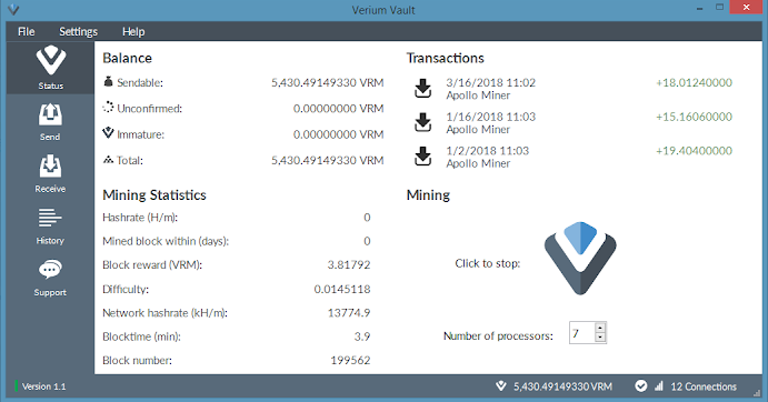 Verium Block Explorer