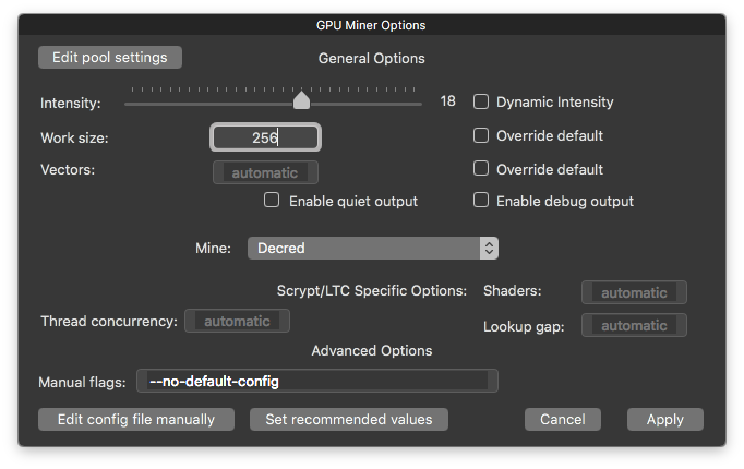 How to mine VertCoin VTC on Mac OS X