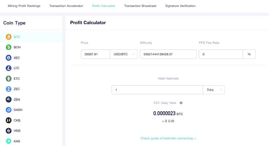 Profitability Calculator Ice River Kas KS3 8 Th/s