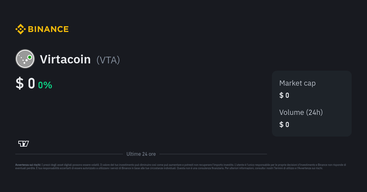 VirtaCoin (VTA) Marketcap, Volume, Price, Chart, Wiki, Community | Comaps