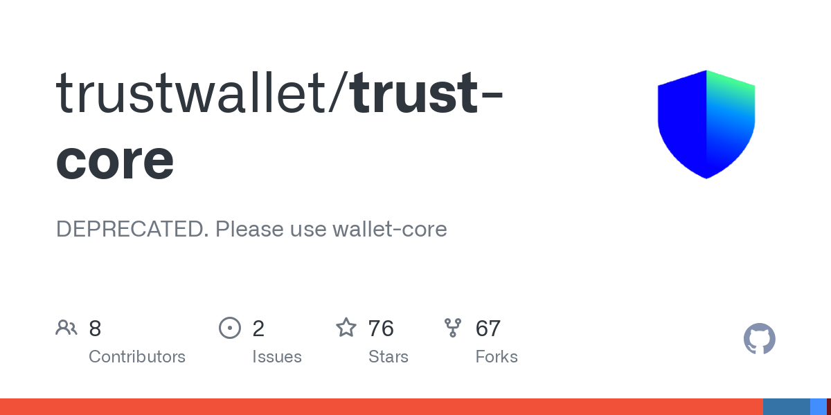 GitHub - qtumproject/trust-wallet-core: Cross-platform, cross-blockchain wallet library.