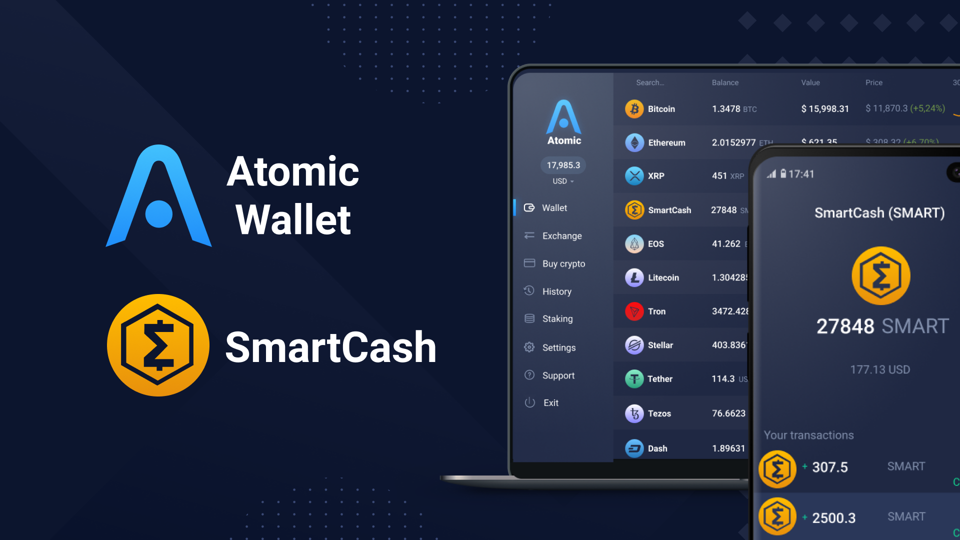 Smartcash SMART Wallet for Android, iOS, Windows, Linux and MacOS | Coinomi