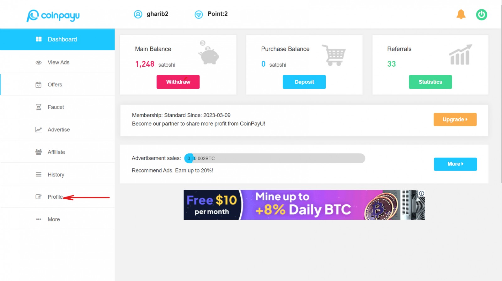 Coinpayu Review - Earning Bitcoin with Paid Clicks