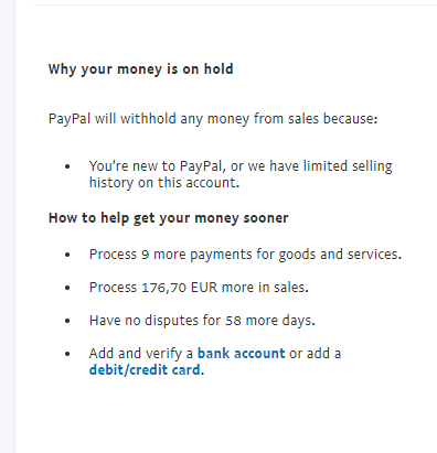 Why is my payment on hold or unavailable? | PayPal IN