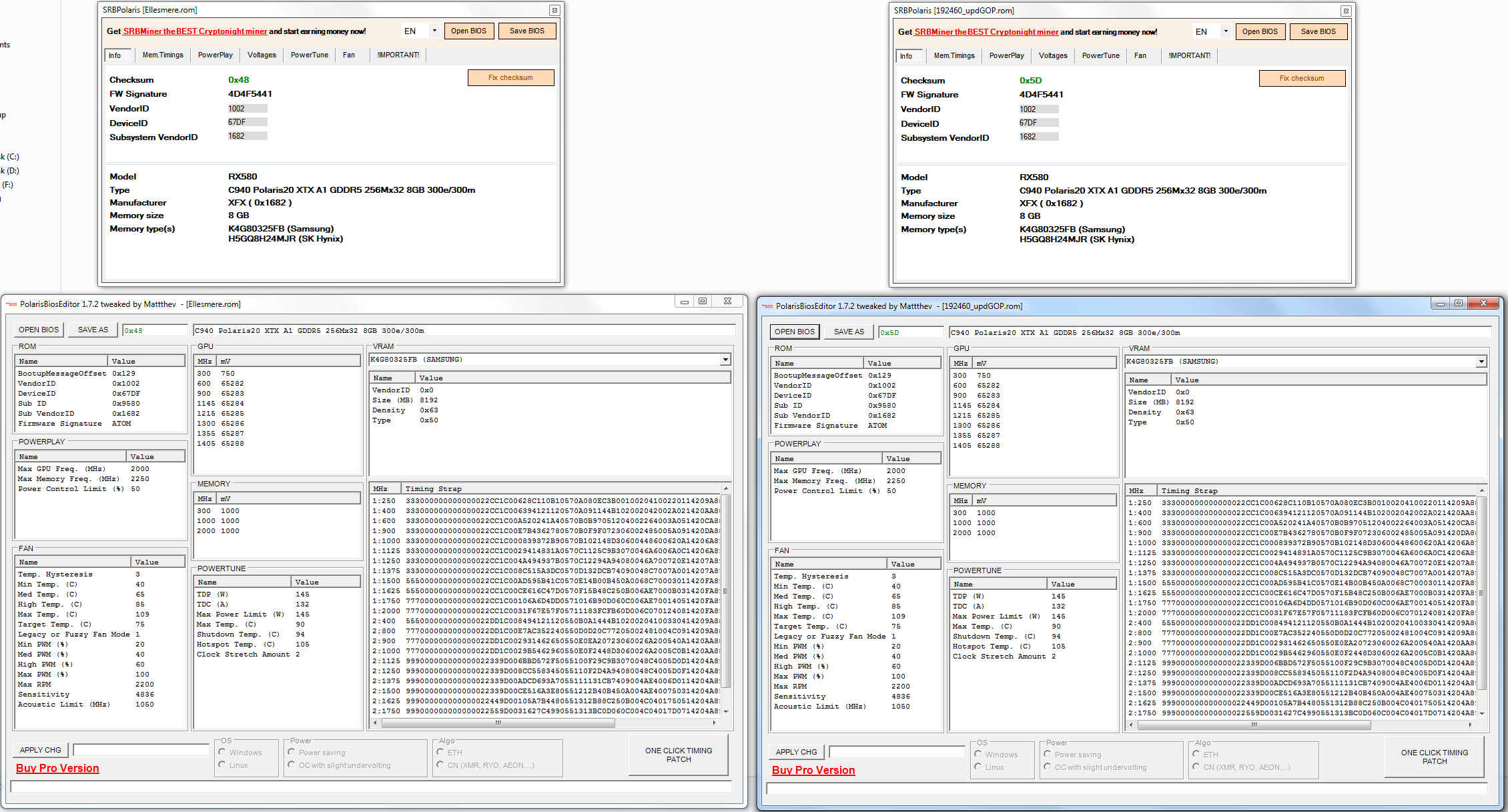 Question - Rx used for mining, bios was changed? maybe? not sure. | Tom's Hardware Forum