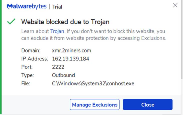 xmr.2miners Trojan - Resolved Malware Removal Logs - Malwarebytes Forums