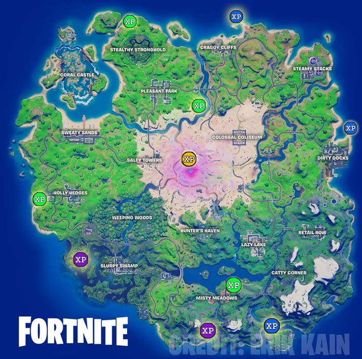 Fortnite: Every Gold XP Coin Location (Season 3 Week 8)