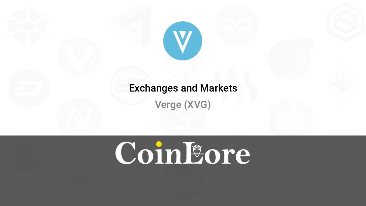 List of the best Verge (XVG) Exchanges () - BitScreener